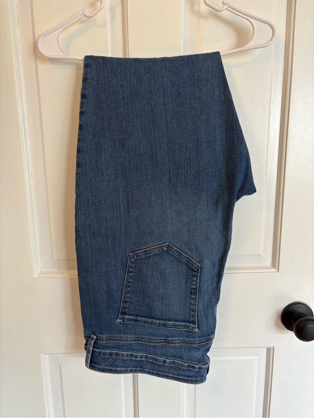 NYDJ Women's Straight Leg Dark Blue Denim Jeans